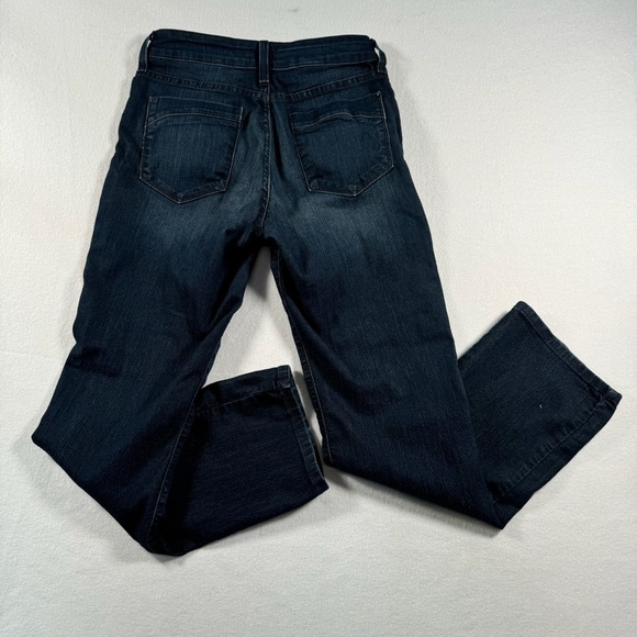 NYDJ Straight Leg Jeans Womens Size 6 Dark Blue Mid Rise - Picture 3 of 14
